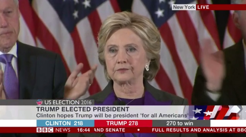 Hillary Clinton © capture d'écran BBC News