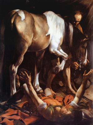 La Conversion de Saint Paul sur la route de Damas par le Caravage (1571-1610) - Domaine public. La Conversion de Saint Paul sur la route de Damas par le Caravage (1571-1610) - Domaine public.