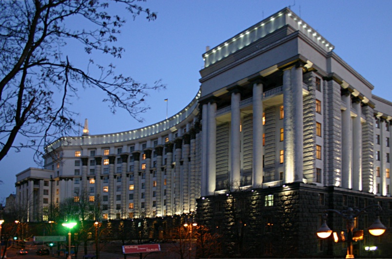 Le siège du gouvernement de Kiev, capitale de l'Ukraine © Daniel Haußmann sous licence CC-BY-SA-3.0