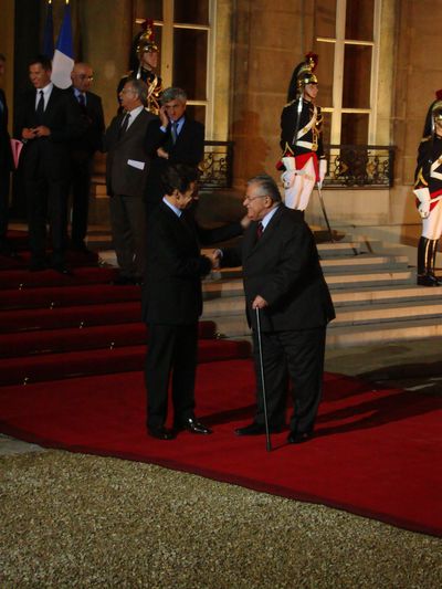 Nicolas Sarkozy accueille Jalal Talabani (c) Luma Ghazzaoui.