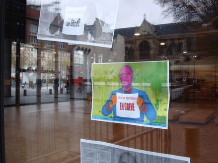 Le Centre Beaubourg affiche sa grève
