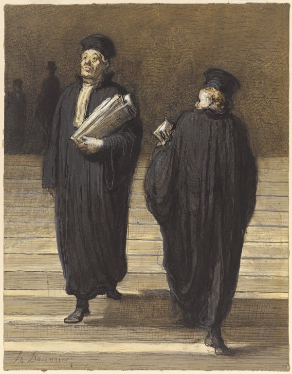 Les deux confrères Avocats de Honoré Daumier - Brooklyn Museum.