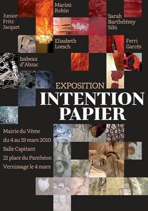 Exposition Intention Papier Exposition Intention Papier