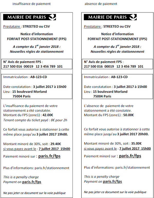 Le PV n'est plus à 17 euros. Le nouveau nom des PV à Paris : le forfait post-stationnement (FPS) © paris.fr Le PV n'est plus à 17 euros. Le nouveau nom des PV à Paris : le forfait post-stationnement (FPS) © paris.fr