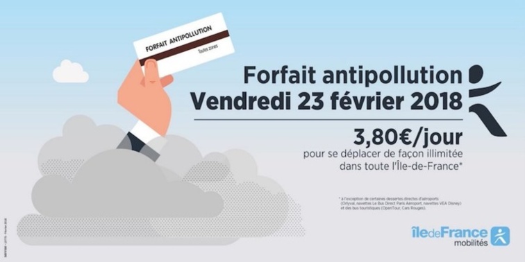 Forfait anti-pollution de la région Ile-de-France