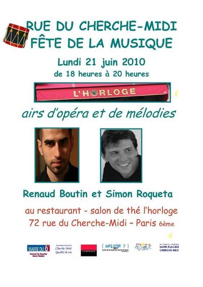 Juin 2010 : La rue du Cherche-Midi fête la musique