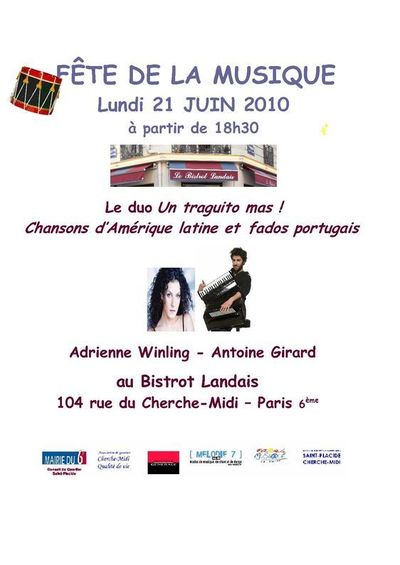 Juin 2010 : La rue du Cherche-Midi fête la musique