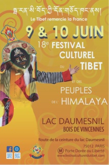 18e festival culturel du Tibet à Paris.