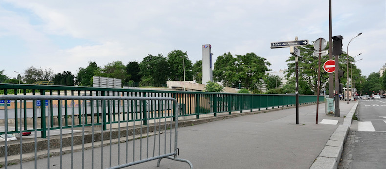 Tentative de suicide depuis le pont de l'avenue de la porte Molitor à Paris © DR