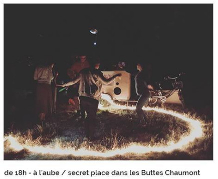 Fête de la musique dans une place secrète dans les Buttes Chaumont © capture d'écran Paris Carpe Diem CD.