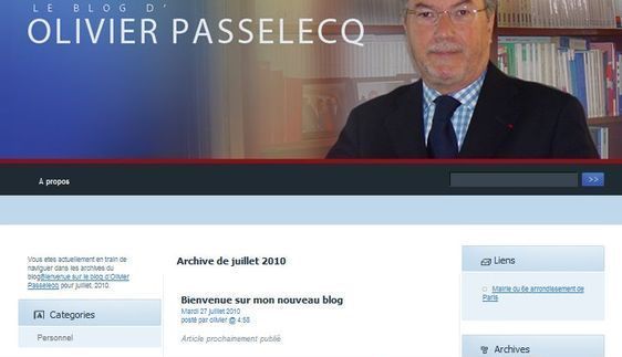 Olivier Passelecq devrait bientôt ouvrir son blog, en son nom propre et non plus au nom des radicaux du 6ème arrondissement
