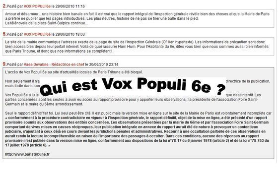 Cliquer sur l'image pour accéder à des commentaires de Vox Populi 6e - ou sur les liens en rouge dans l'article : Qui est Vox Populi 6e ?