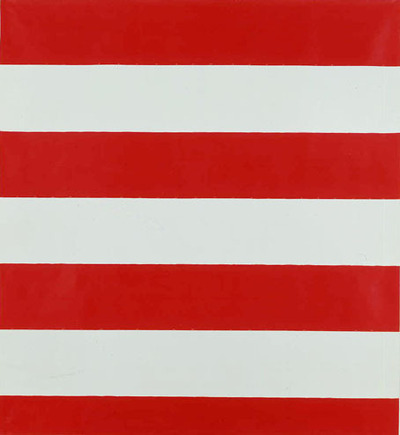 (c) Michel Parmentier - Sans Titre, 1968 - Laque sur toile 251 x 229 cm  98.8 x 90.2 inch