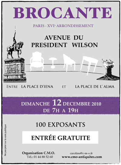 12 décembre 2010 : Brocante de l'avenue du Président Wilson