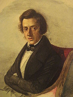 Frédéric Chopin à 25 ans, par Maria Wodzinska en 1835.