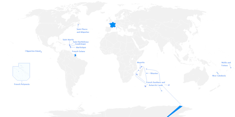 Outre-mer français By Hoshie CC BY-SA 3.0 Outre-mer français By Hoshie CC BY-SA 3.0