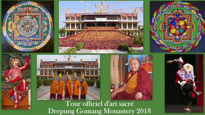 Tour officiel d'art sacré du Drepung Gomang Monastery 2018