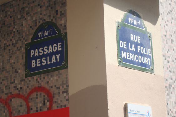 Le passage Beslay et la rue de la Folie Méricourt sont inclus dans le périmètre du conseil de quartier République-Saint Ambroise. Photo : Louise Wessier.