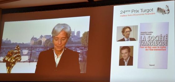 Christine Lagarde décerne le 24e Prix Turgot - Photo : Christian Durandy van den Daele.