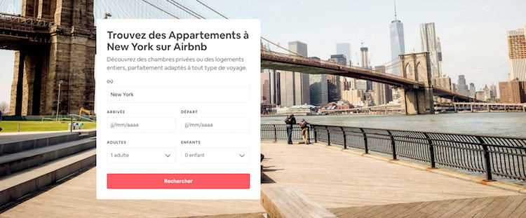La justice donne raison temporairement à Airbnb à New Yok © capture d'écran Airbnb