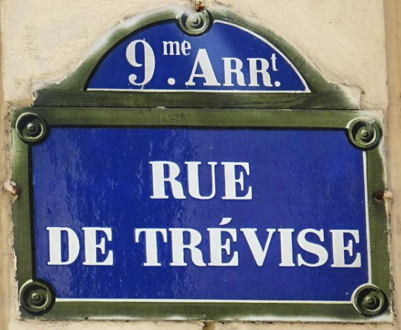 Rue de Trévise 75009 Paris.