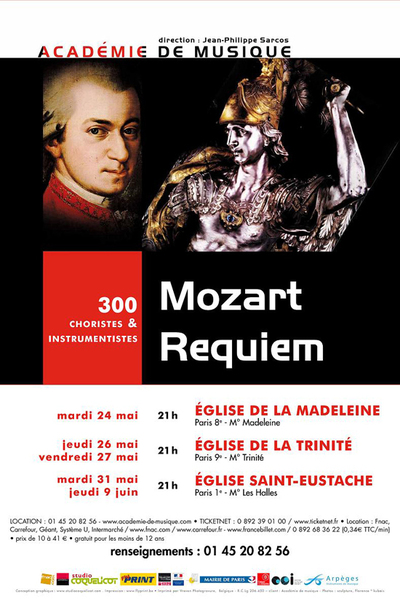 9 juin 2011 : Concert Requiem de Mozart à l'Eglise St Eustache