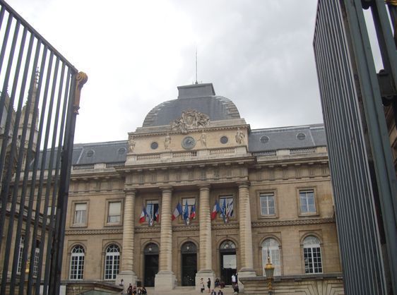 L'entrée du Palais de Justice de Paris.