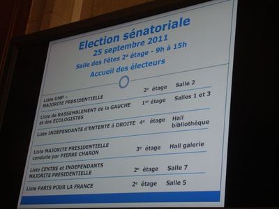 L'accueil des électeurs à l'Hôtel de Ville de Paris - Photo : VD.