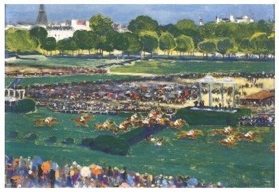 Courses de chevaux à Auteuil (c) Louis-Ferdinand Malespina.