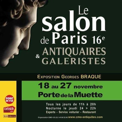Jusqu'au 27 novembre 2011 : Salon de Paris XVIe antiquaires et galeristes 
