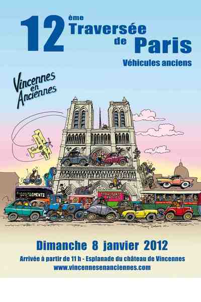8 janvier 2012 : 12e traversée de Paris avec la parade des anciennes