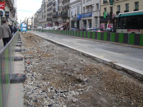 Futur largeur de trottoir sur la rue de Rennes.