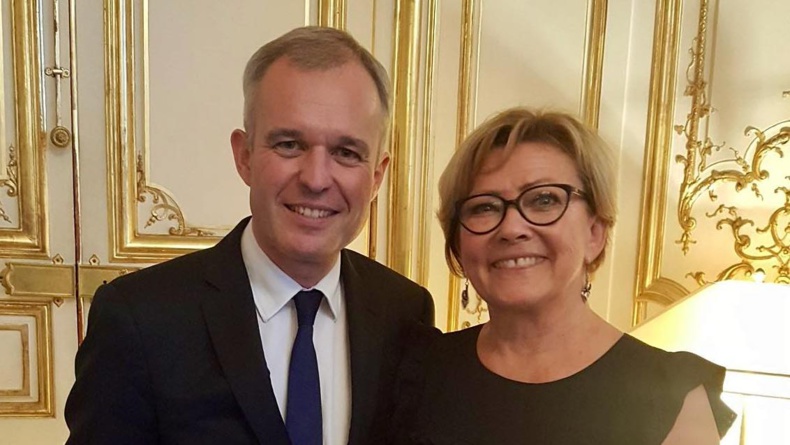 Patricia Gallerneau et François de Rugy, à l'époque Président de l'Assemblée nationale - Juillet 2017 © page Facebook souvenirs de Patricia Gallerneau.