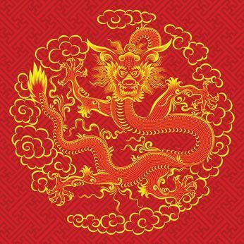 Un dragon rouge chinois © Smulsky
