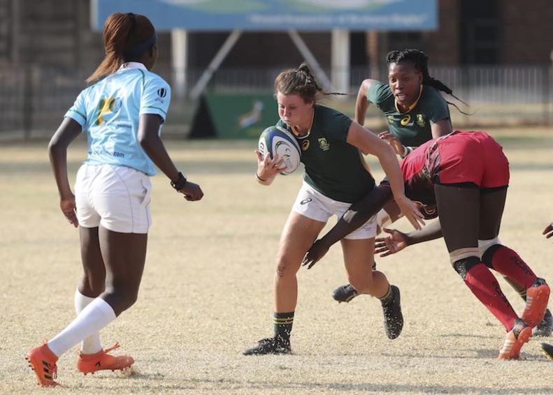 Coupe du Monde de Rugby - Qualifications Africaines : l'Afrique du Sud bat l'Ouganda à Johannesburg lors de la Coupe d'Or d'Afrique de Rugby © Rugby Africa. Coupe du Monde de Rugby - Qualifications Africaines : l'Afrique du Sud bat l'Ouganda à Johannesburg lors de la Coupe d'Or d'Afrique de Rugby © Rugby Africa.