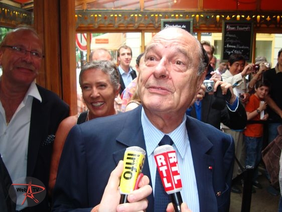 Jacques Chirac interviewé en 2010 à la Rhumerie dans le 6e arrondissement de Paris © VD/PT.