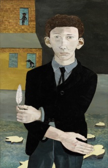 Man with a Feather, 1943, oil on canvas, 76,2x50,8cm, private collection©The Lucian Freud Archive/Bridgeman Images