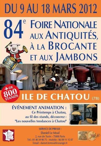 9 - 18 mars 2012 : Foire nationale aux antiquités, à la brocante et aux jambons 