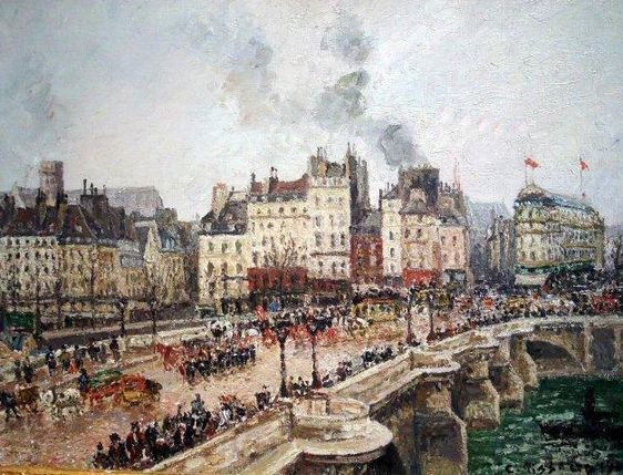 Le Pont Neuf à Paris, par Camille Pissaro (1830 - 1903) - Photo : Laurent Berthod. Le Pont Neuf à Paris, par Camille Pissaro (1830 - 1903) - Photo : Laurent Berthod.