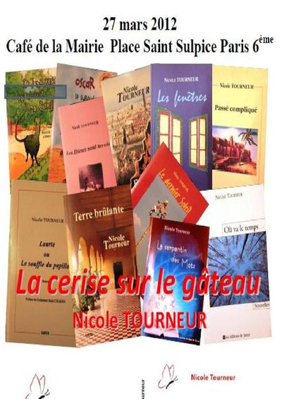 27 mars 2012 : Soirée Hommage à Nicole Tourneur auteure  