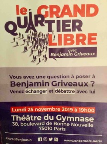 Le tract distribué lors de la brocante dans le 3e arrondissement le week-end précédent le meeting. Le tract distribué lors de la brocante dans le 3e arrondissement le week-end précédent le meeting.