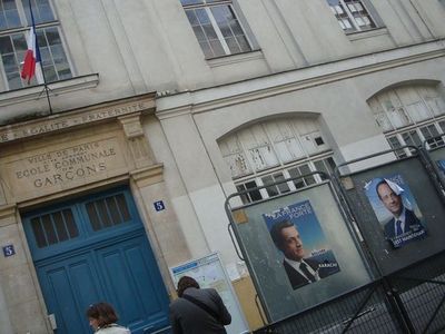 Bureau de vote du 14e arrondissement et de la 11e circonscription  - Photo : EC.