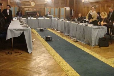 La salle des mariages transformée en salle du conseil d'arrondissement - le précédent a eu lieu le 7 mai 2012 - Photo : VD.