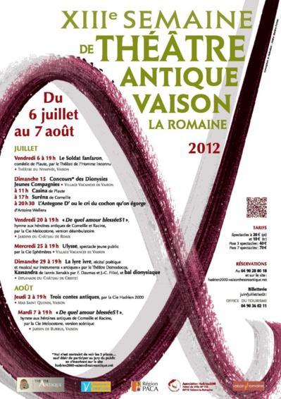 (c) 13e Festival de Théâtre de Vaison-la-Romaine - DR. (c) 13e Festival de Théâtre de Vaison-la-Romaine - DR.