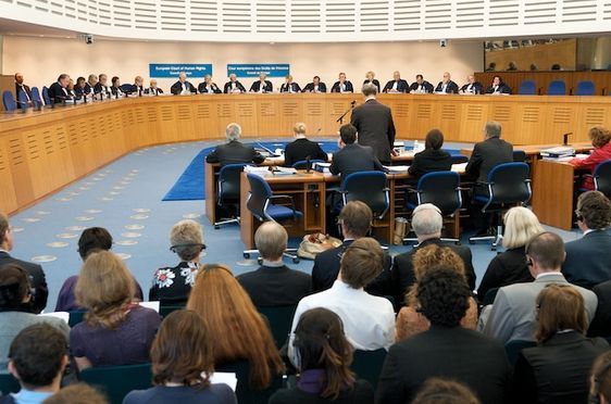 Audience à la Cour Européenne des Droits de l'Homme à Strasbourg (c) CEDH.