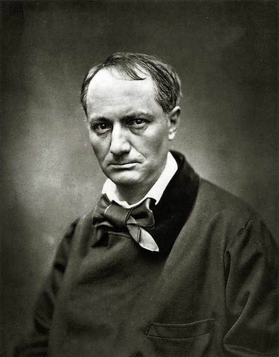 Charles Baudelaire (1821 - 1867) par Etienne Carjat (1828 - 1906).