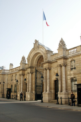 L'entrée du Palais de l'Elysée © Pascal Wolff - Fotolia.com