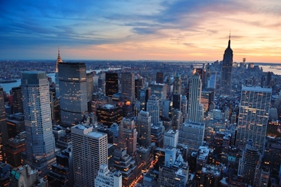 Coucher de soleil sur New-York © rabbit75_fot - Fotolia.com