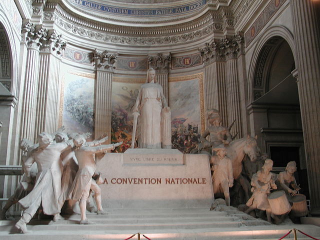 La Convention nationale : sculpture de Sicard placée au Panthéon en 1913 - Photo : Piero d'Houin. La Convention nationale : sculpture de Sicard placée au Panthéon en 1913 - Photo : Piero d'Houin.