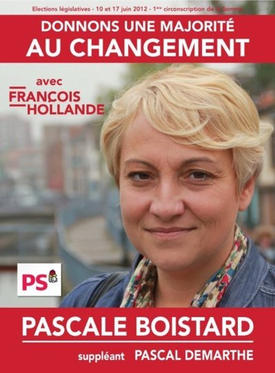 Pascale Boistard, Adjointe au Maire de Paris de 2008 à 2012, élue député de la 1ère circonscription de la Somme.